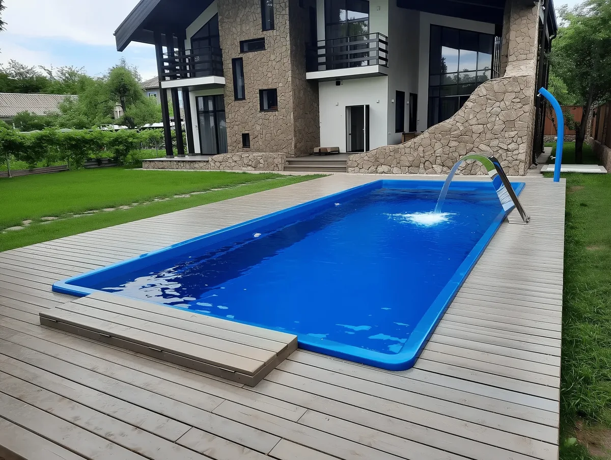 Композитный бассейн Laguna 9 — вид сверху в Великом Новгороде