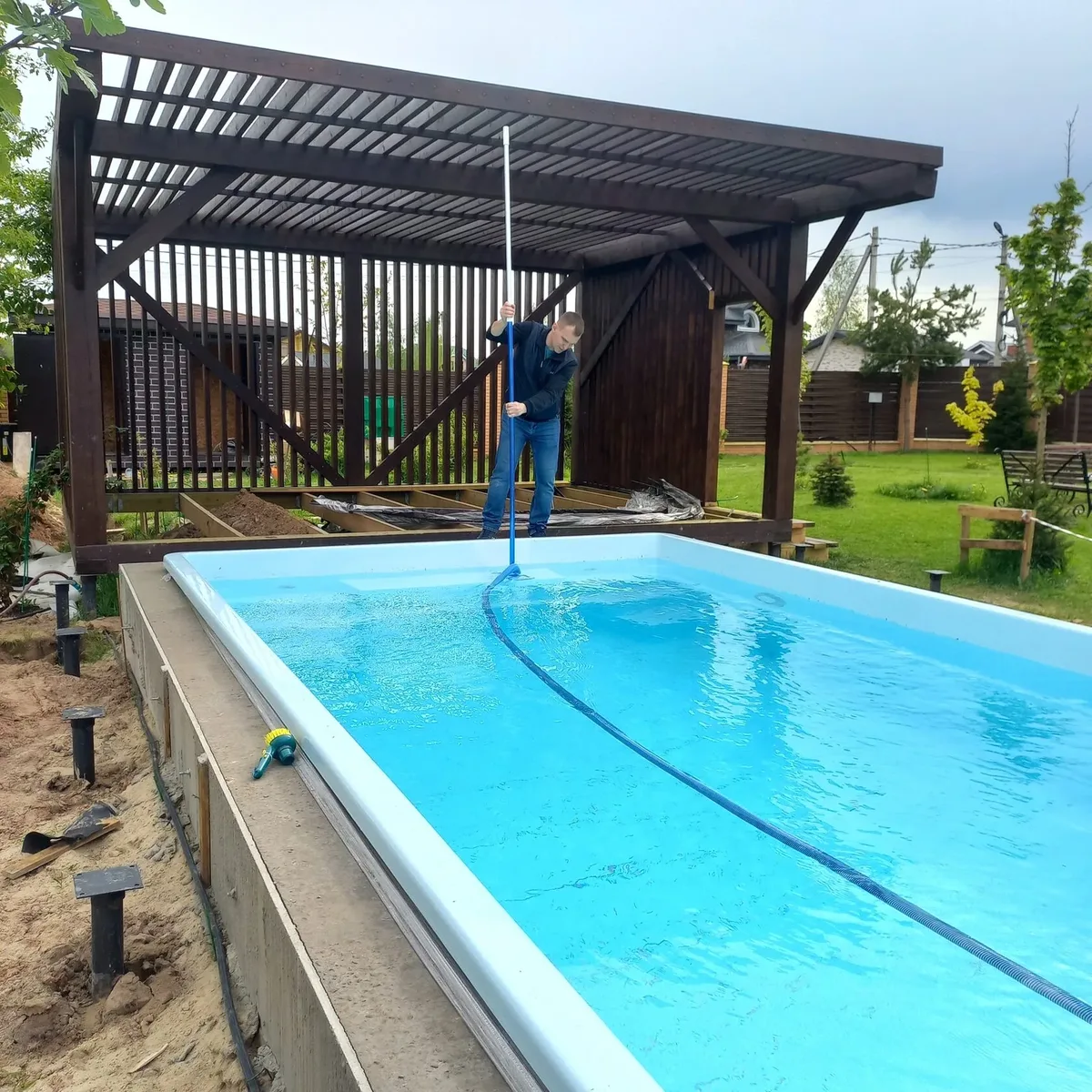 Копинговый бордюрный камень для бассейна Laguna в Великом Новгороде